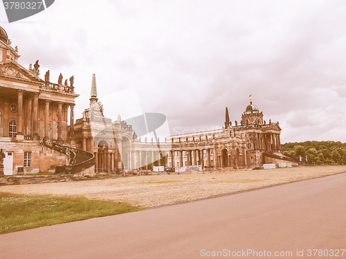 Image of Neues Palais in Potsdam vintage