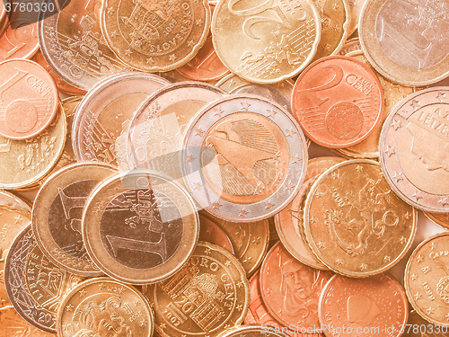 Image of  Euro coins vintage