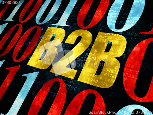 Image of Finance concept: B2b on Digital background