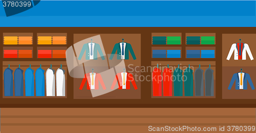 Image of Background of clothes store.