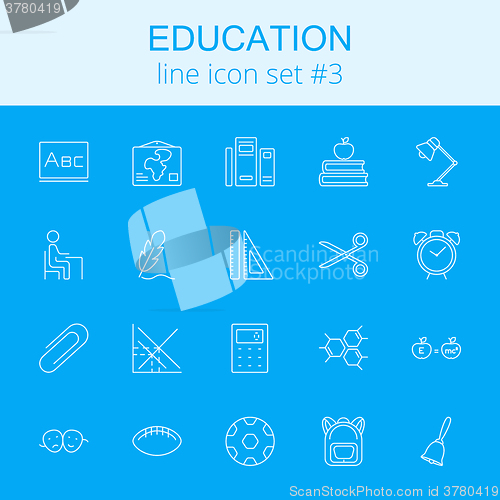 Image of Education icon set.