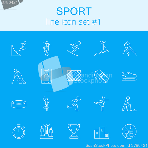 Image of Sport icon set.
