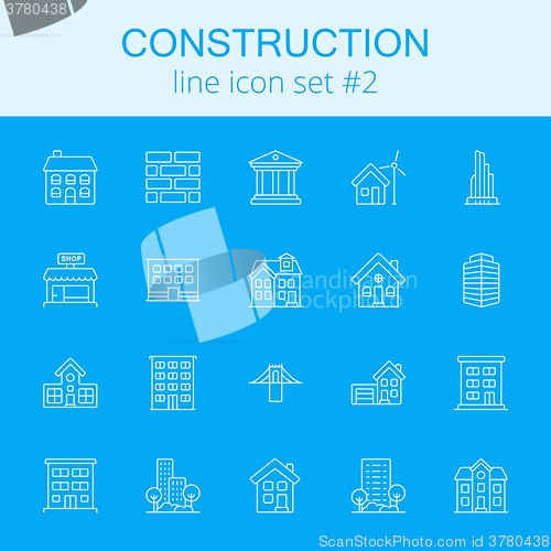 Image of Construction icon set.