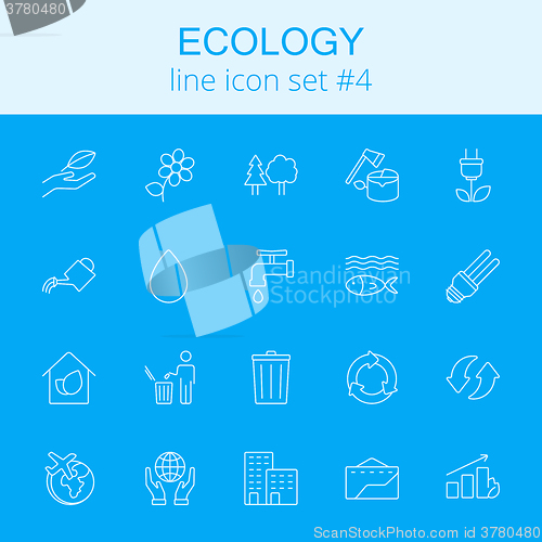 Image of Ecology icon set.