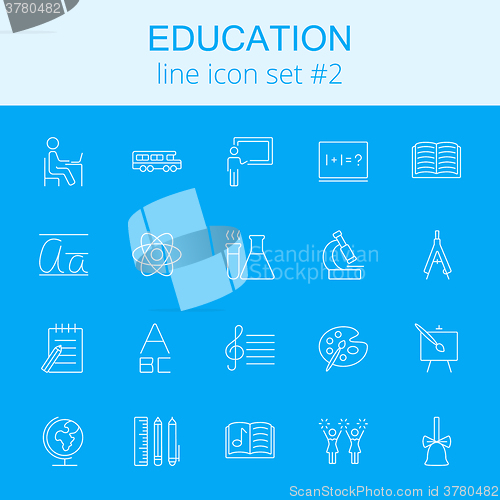 Image of Education icon set.
