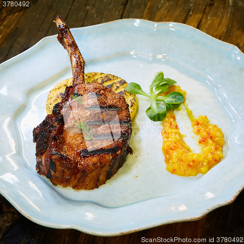 Image of Dry Aged Barbecue Tomahawk Steak