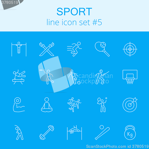 Image of Sport icon set.