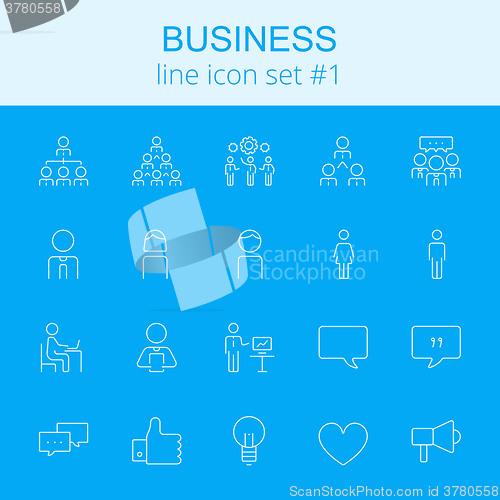 Image of Business icon set.