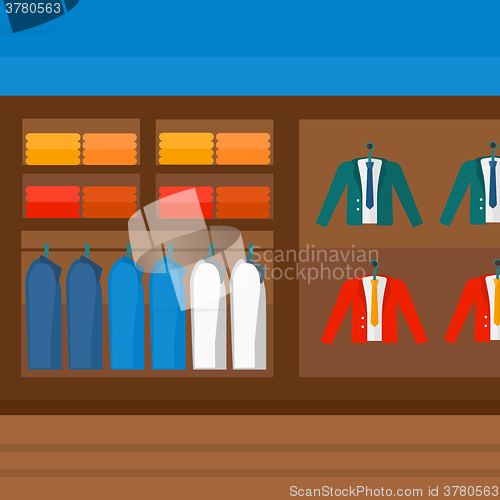 Image of Background of clothes store.