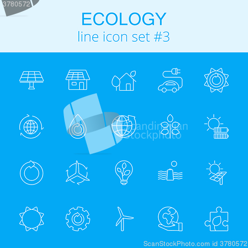 Image of Ecology icon set.