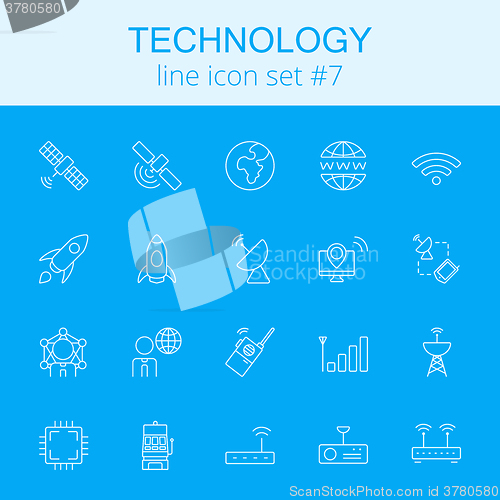 Image of Technology icon set.