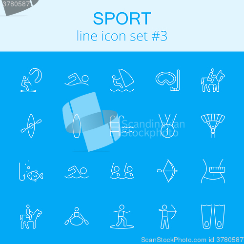 Image of Sport icon set.