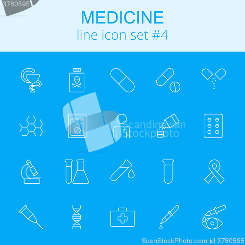 Image of Medicine icon set.