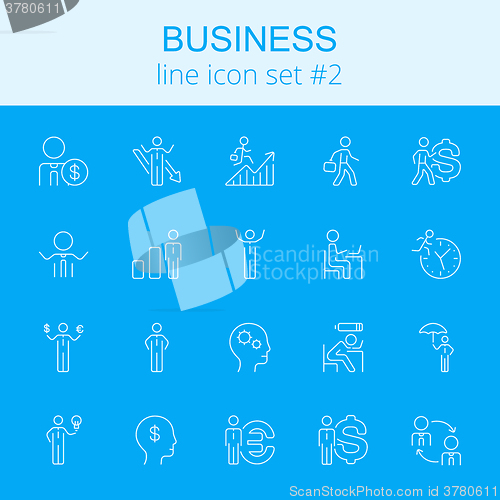 Image of Business icon set.