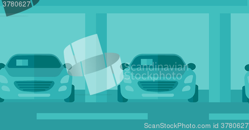 Image of Background of car shop.