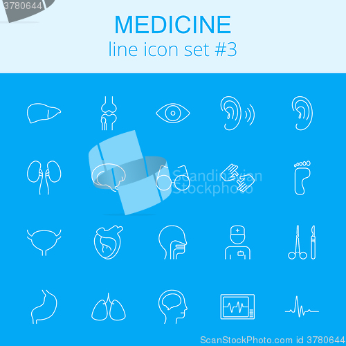 Image of Medicine icon set.