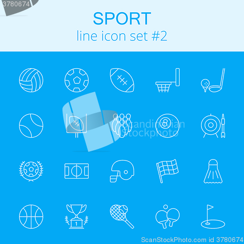 Image of Sport icon set.