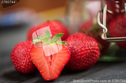 Image of Fresh ripe strawberry