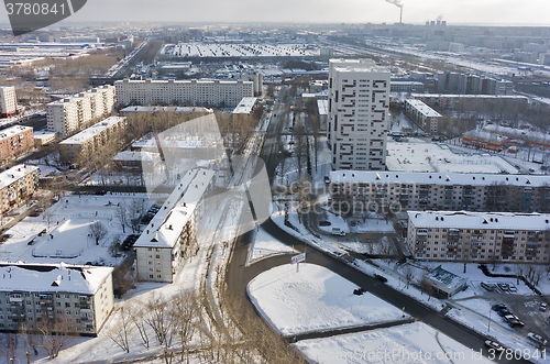 Image of Residential district near power station. Tyumen