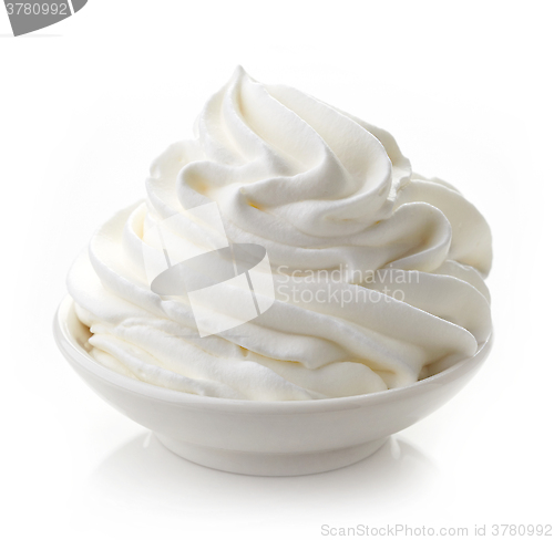 Image of bowl of whipped cream