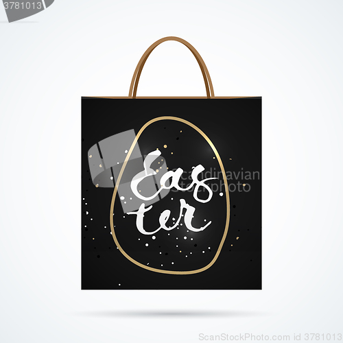 Image of Easter paper bag with shadow