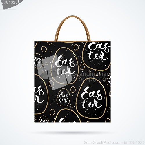 Image of Easter paper bag with shadow