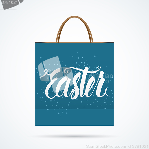 Image of Easter paper bag with shadow