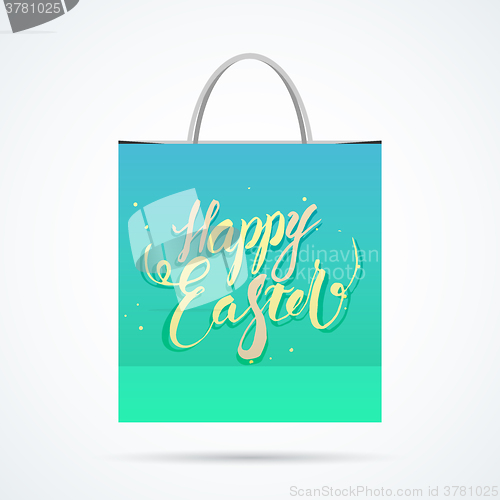 Image of Easter paper bag with shadow