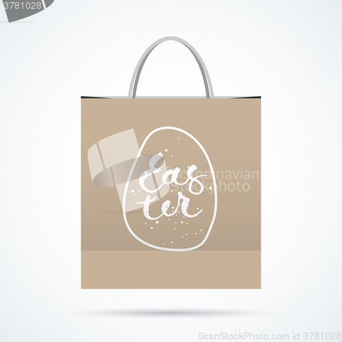 Image of Easter paper bag with shadow