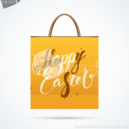 Image of Easter paper bag with shadow