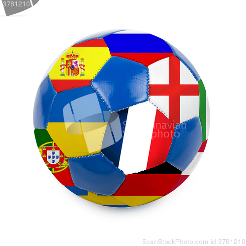 Image of soccer ball on white