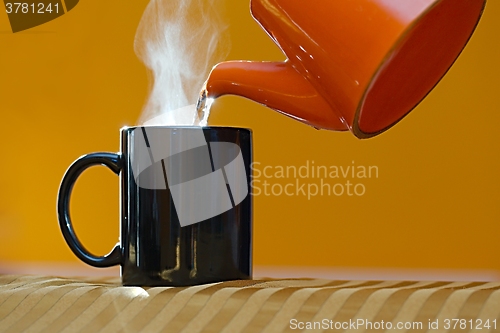 Image of Streamin hot tea cup