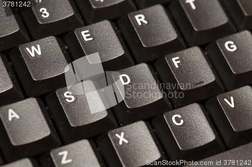 Image of Black Keyboard Detail