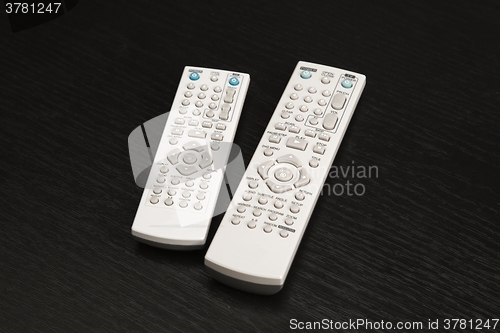 Image of Remote controls for tv and dvd