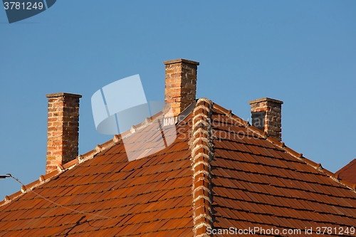 Image of Chimnies on a house