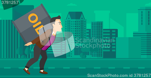 Image of Man with oil can.