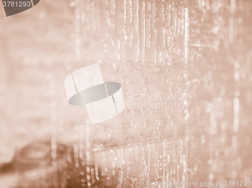 Image of Retro looking Decorated glass