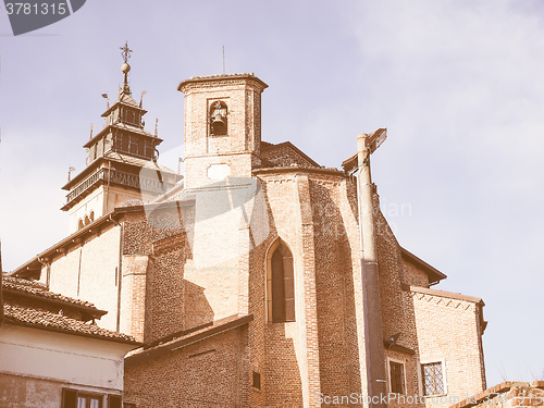 Image of San Giorgio church in Chieri vintage