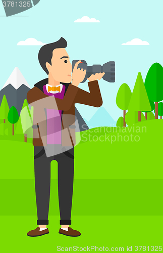 Image of Photographer taking photo.