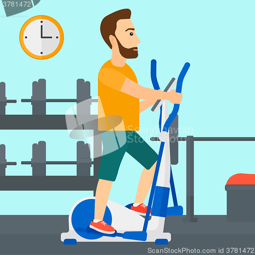 Image of Man making exercises.