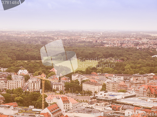 Image of Leipzig aerial view vintage