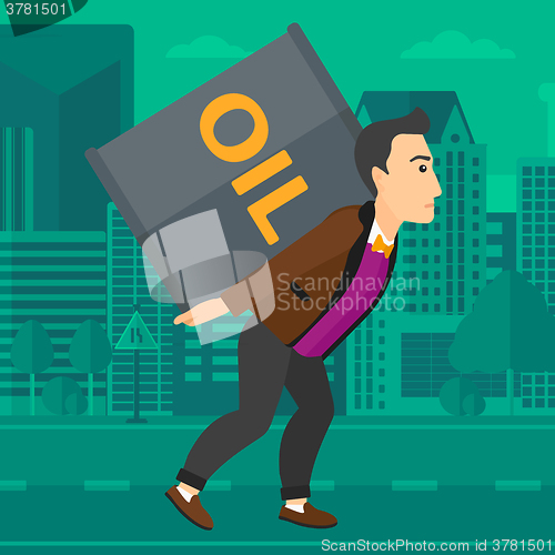 Image of Man with oil can.