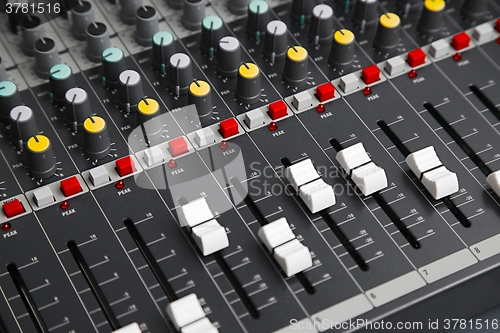 Image of Audio Mixer Board