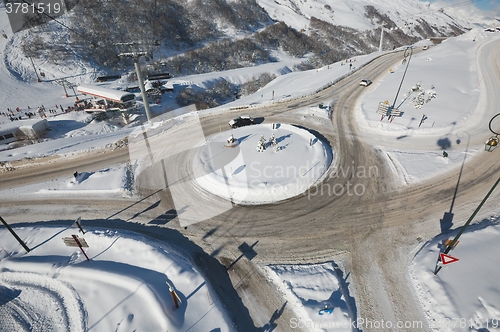 Image of Roundabout in winter