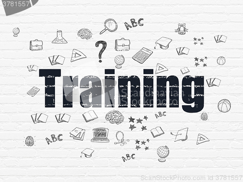 Image of Studying concept: Training on wall background