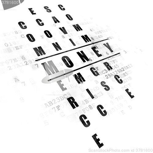 Image of Money concept: Money in Crossword Puzzle