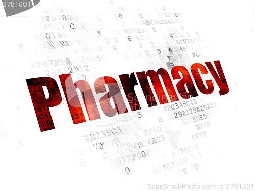 Image of Healthcare concept: Pharmacy on Digital background