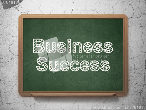 Image of Finance concept: Business Success on chalkboard background