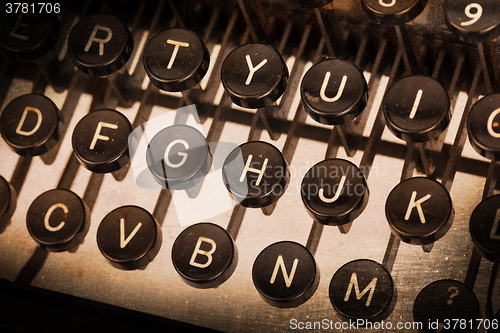 Image of Old typewriter keyboard