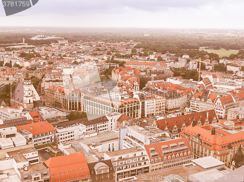 Image of Leipzig aerial view vintage